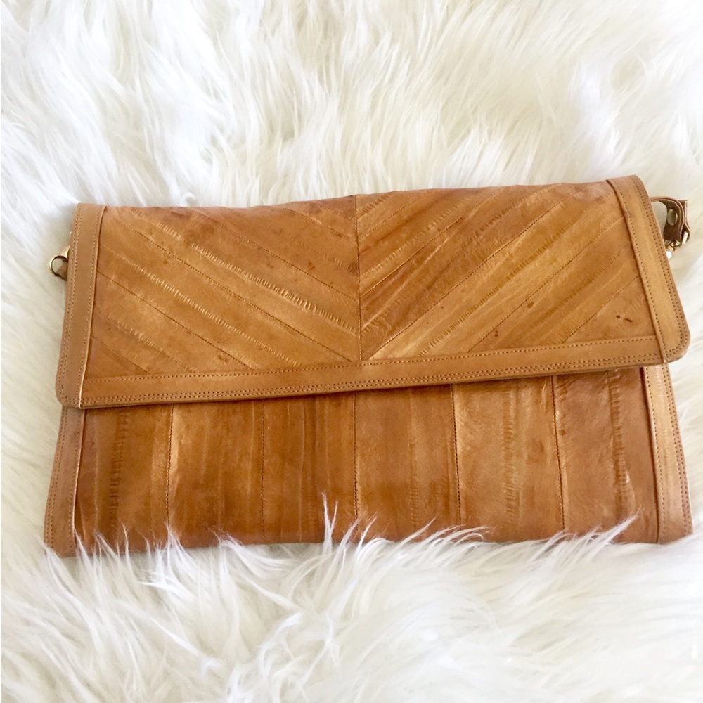 Vintage Eel Skin Clutch Purse